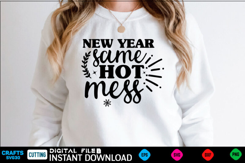 Happy New Year SVG Bundle, Happy New Happy New Year Svg Bundle, Heather Roberts Art, Cricut Cut Files, Instant Download, Sublimation Files,