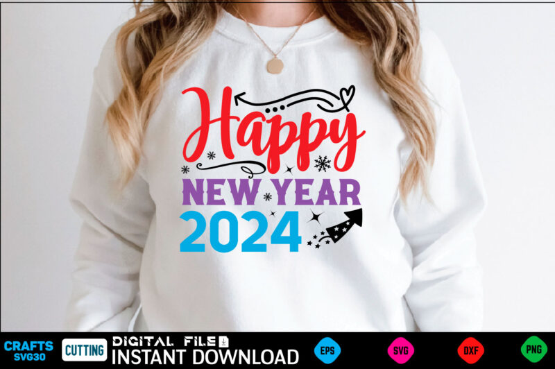 Happy New Year Svg Bundle New Year Happy New Year Svg Bundle, Heather Roberts Art, Cricut Cut Files, Instant Download, Sublimation Files, S