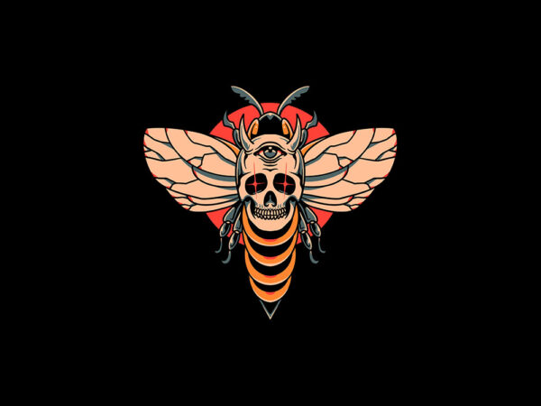 Horror bee graphic t shirt