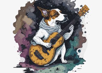 Dog Palying Guitar