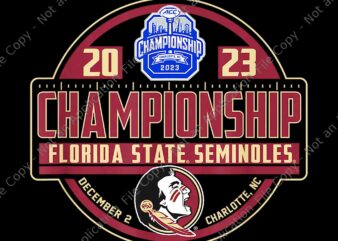 Florida state seminoles acc championship 2023 football png, florida state seminoles football png