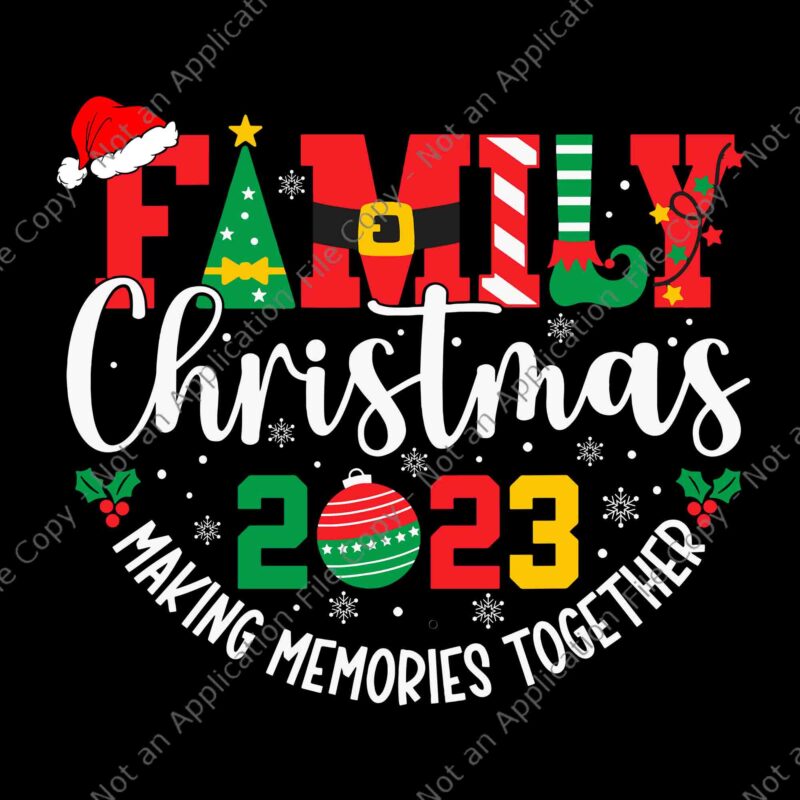 Family Christmas 2023 Squad Svg, Family Christmas Svg,
