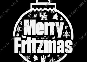 Houston cougars merry fritzmas svg, merry fritzmas svg, houston cougars xmas svg