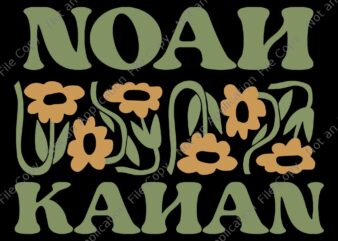 Noah Kahan Flower Svg, Noah Kahan Stick Season Tour 2023 Svg T shirt vector artwork