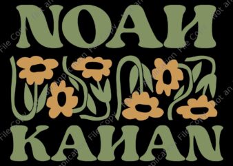 Noah kahan flower svg, noah kahan stick season tour 2023 svg