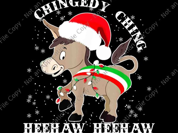 Dominick the donkey chingedy ching italian christmas donkey png, christmas donkey png t shirt vector illustration