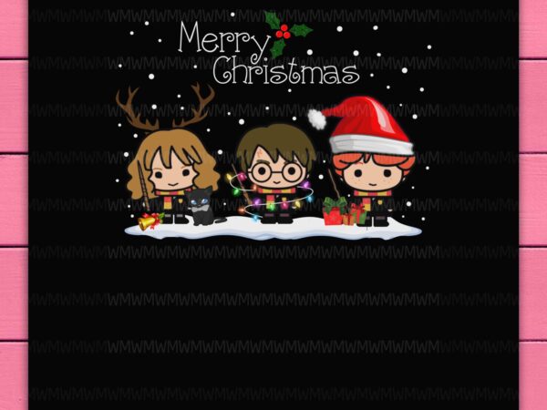 Harry potter merry christmas magic witch funny design png shirt