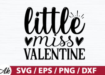 little miss valentine SVG