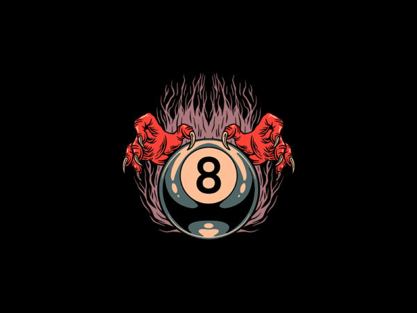 Magic billyards t shirt designs for sale