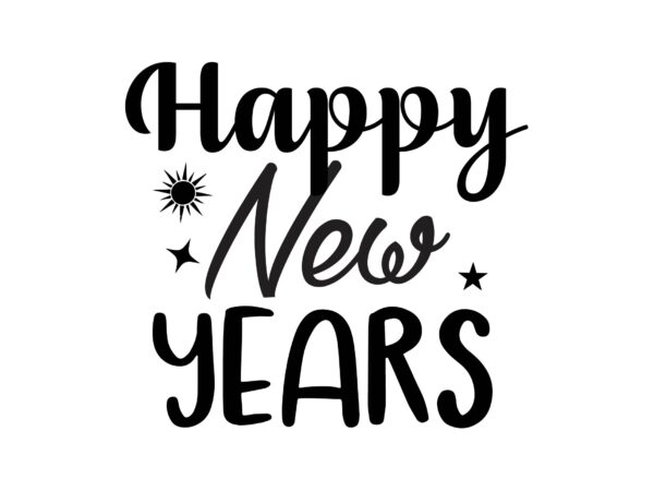 New year T shirt vector artwork