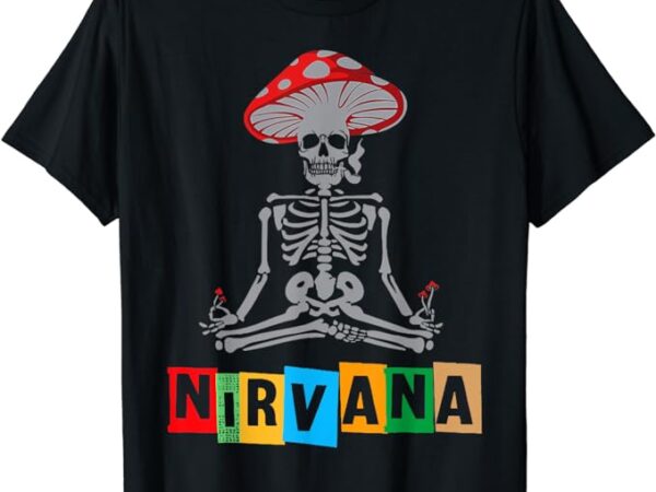 Nirvana skeleton yoga meditation t-shirt
