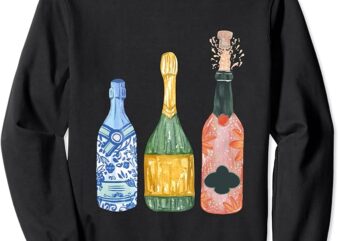 pop the champagne! champagne bottles Sweatshirt