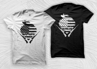 Love american flag hunting t shirt design, distress usa flag deer hunting t shirt design, hunting svg, hunting t shirt design for sale