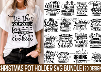 Christmas Pot Holder Svg Design Bundle