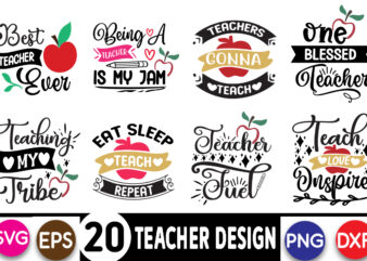 Teacher SVG Bundle, Teacher Svg, School svg, Teach Svg, Students, Back to School svg, Cut Files for Cricut, Silhouette, PNG t shirt designs for sale