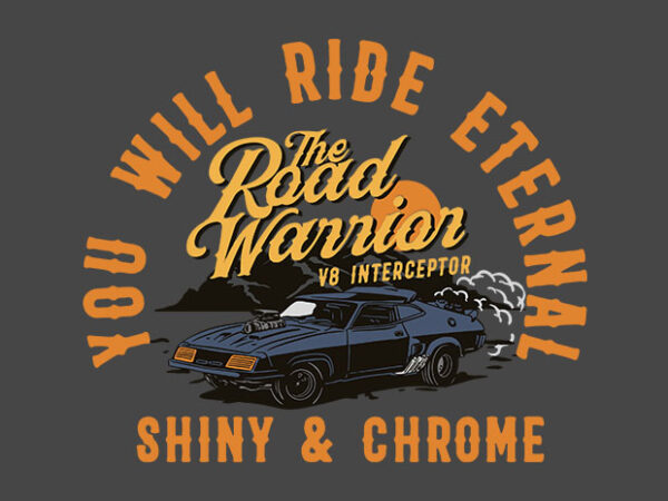 Road warrior t shirt design online