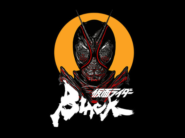 Rider black t shirt design online
