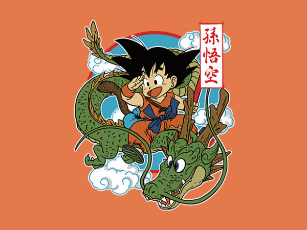 Goku t shirt design template