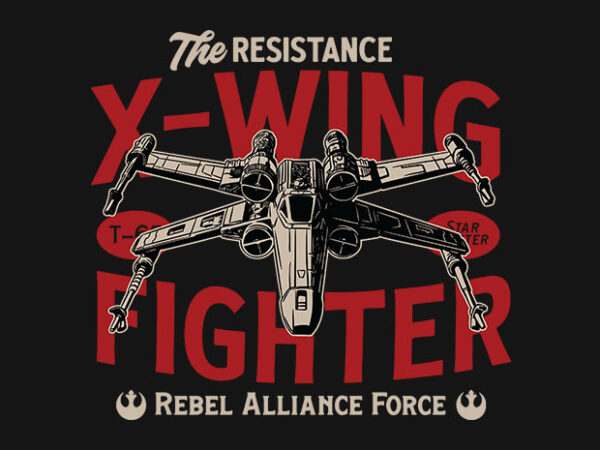 X wing fighter graphic t shirt