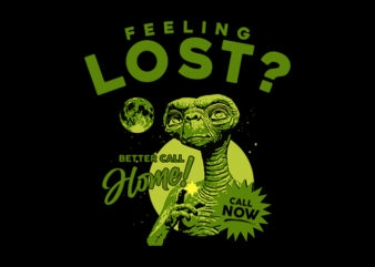 feeling lost t shirt graphic design