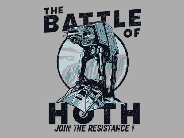 Battle of hoth t shirt template