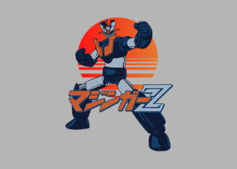 mazinger z t shirt designs for sale