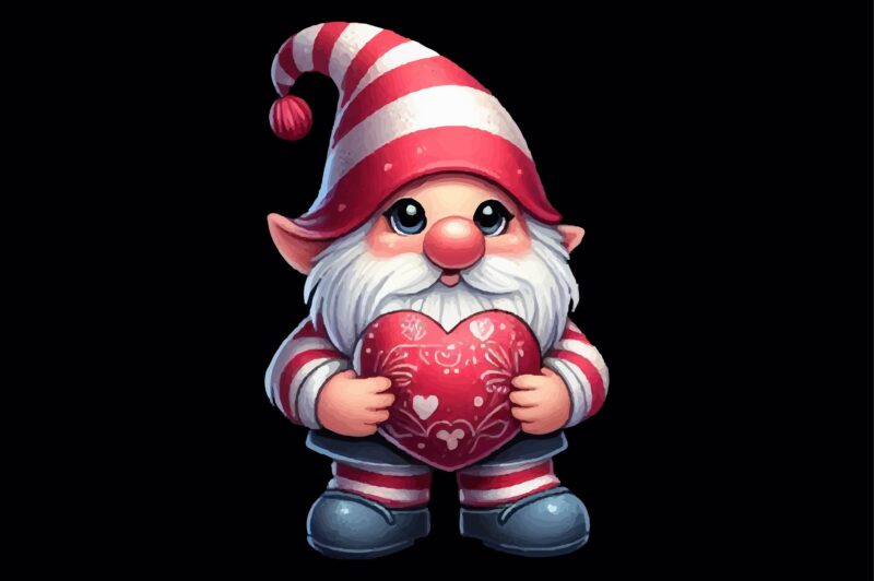 Valentines Gnomes PNG Sublimation