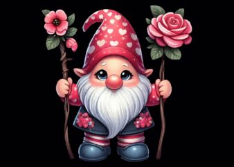 Valentines Gnomes PNG Sublimation