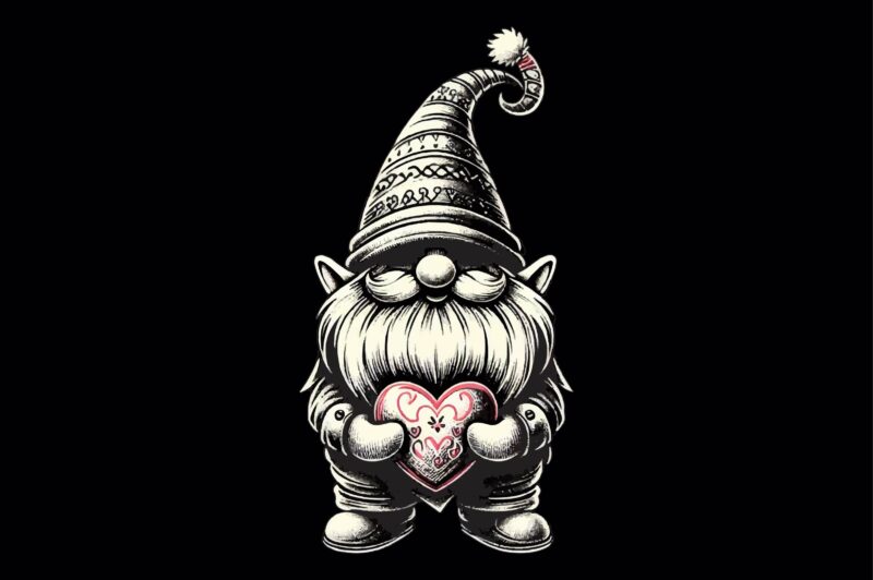 Valentines Gnomes PNG Sublimation