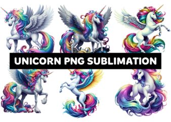 Unicorn PNG Sublimation