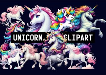 Unicorn PNG Clipart t shirt vector graphic