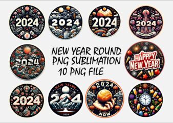 Happy New Year PNG Sublimation