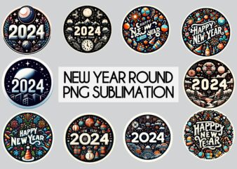 Happy New Year PNG Sublimation