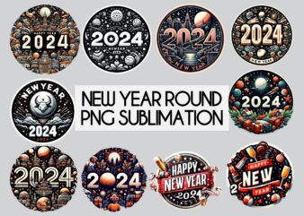 Happy New Year PNG Sublimation
