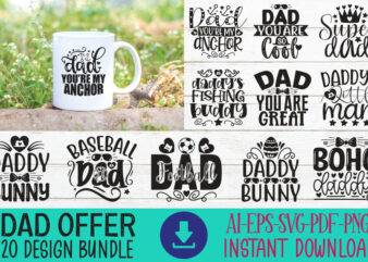Happy Father’s Day SVG Bundle, Dad SVG bundle, Father’s Day SVG Bundle, Dad quotes svg, PNG clipart, Dad SVG bundle, svg bundle dad gift, Da
