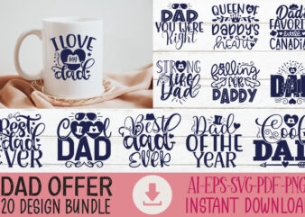 Happy Father’s Day SVG Bundle, Dad SVG bundle, Father’s Day SVG Bundle, Dad quotes svg, PNG clipart, Dad SVG bundle, svg bundle dad gift, Da graphic t shirt