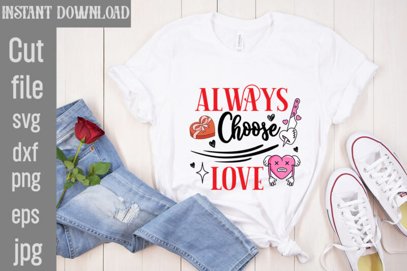 Valentine’s day t-shirt design bundle, happy valentine’s day t-shirt design, valentine svg bundle, valentine’s day sublimation png, love