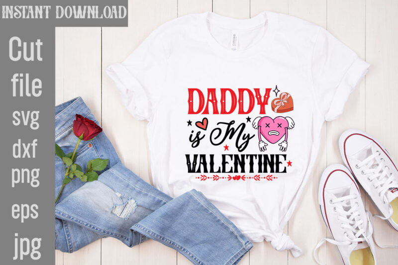 Valentine’s day t-shirt design bundle, happy valentine’s day t-shirt design, valentine svg bundle, valentine’s day sublimation png, love