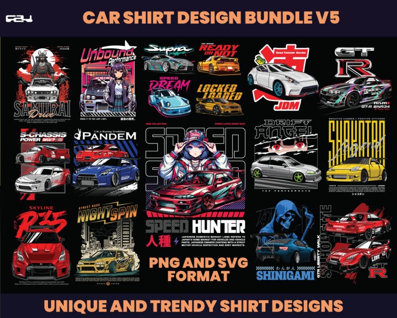 70 JDM Sport Car Design bundles, car jdm T-shirt Design, jdm Streetwear Design, Sport car Design, Car Shirt design, Graphics tee , DTF, DTG