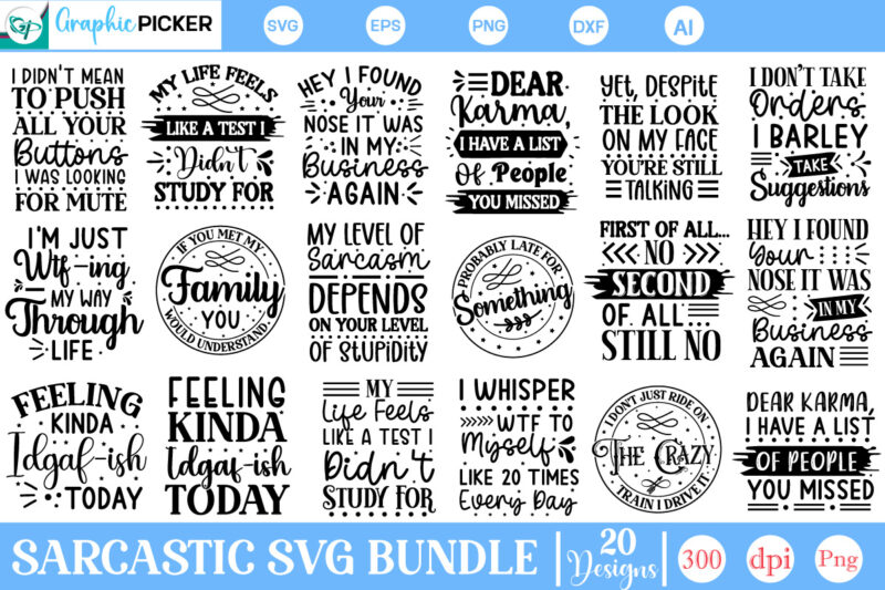 Sarcastic SVG Bundle, Funny SVG Cut Files, Sarcastic Mug Bundle, Sarcastic SVG Design, Sarcastic Quotes SVG, Sarcastic saying svg, Sarcasti