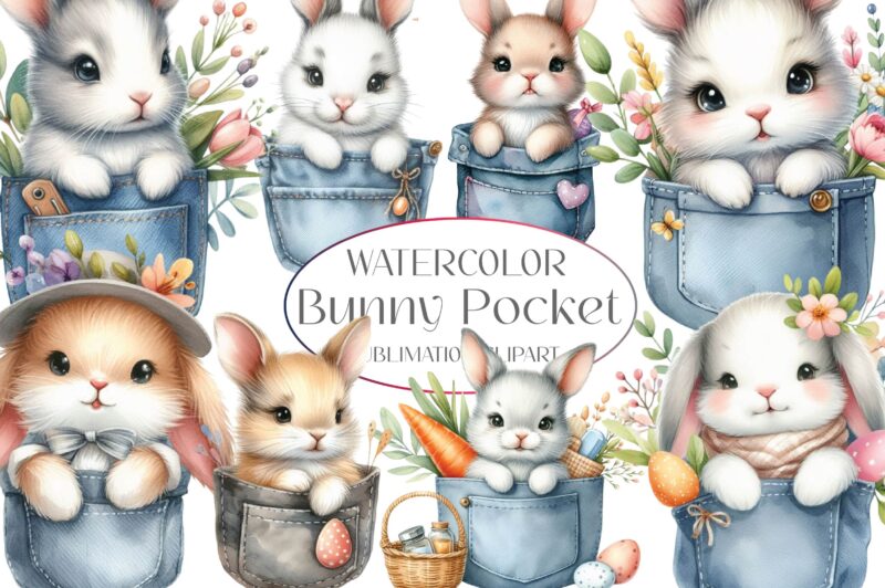 Bunny Pocket Shirt Sublimation Bundle