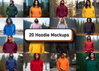 Gildan 18500B Hoodie Mockup Bundle