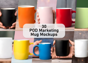 POD Marketing Mug Mockup Bundle