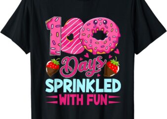 100 Days Sprinkled With Fun Girls Kids 100th Day of School T-Shirt