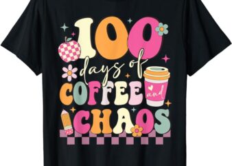 100 Days of School Coffee Lover 100th Day of School Teacher T-Shirt