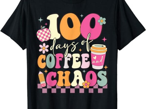 100 days of school coffee lover 100th day of school teacher t-shirt