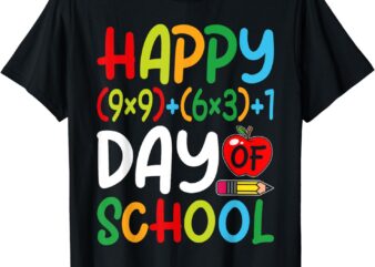 100th Day Of School Present For Math Teacher & Kids 100 Days T-Shirt