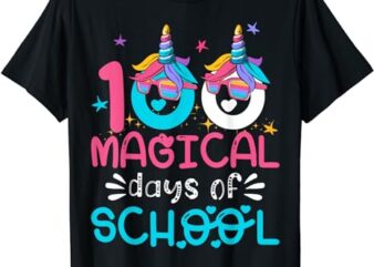 100th Day of Kindergarten Shirt For Girls 100 Magical Days T-Shirt