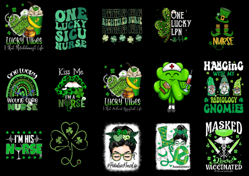 15 Nurse St. Patrick’s Day Shirt Designs Bundle P11, Nurse St. Patrick’s Day T-shirt, Nurse St. Patrick’s Day png file, Nurse St. Patrick’s