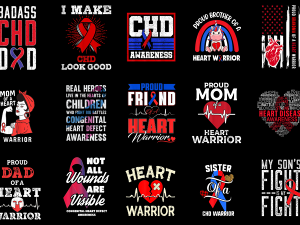 15 chd awareness shirt designs bundle p12, chd awareness t-shirt, chd awareness png file, chd awareness digital file, chd awareness gift, ch